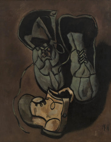 {{ product_title }} Fine Art Print | {{ product_vendor }} Jakero77 Marsden Hartley - Boots (1941) Fine Art Print Art Print  Jakero77