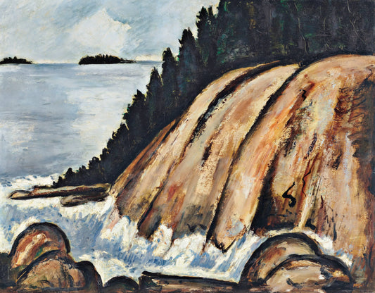 {{ product_title }} Fine Art Print | {{ product_vendor }} Jakero77 Marsden Hartley - Calm After Storm Off Hurricane Island Vinal Haven Maine (1937-38) Fine Art Print Art Print  Jakero77