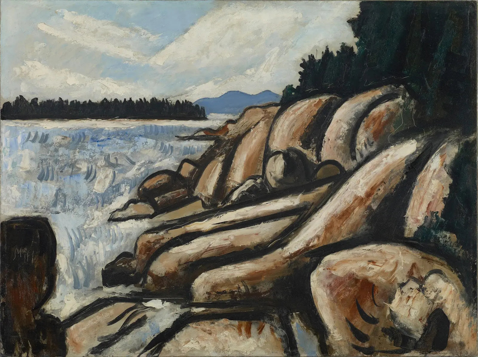 {{ product_title }} Fine Art Print | {{ product_vendor }} Jakero77 Marsden Hartley - City Point Vinalhaven (1937-38) Fine Art Print Art Print  Jakero77