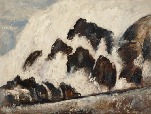 {{ product_title }} Fine Art Print | {{ product_vendor }} Jakero77 Marsden Hartley - Crashing Wave Vinalhaven (1938) Fine Art Print Art Print  Jakero77