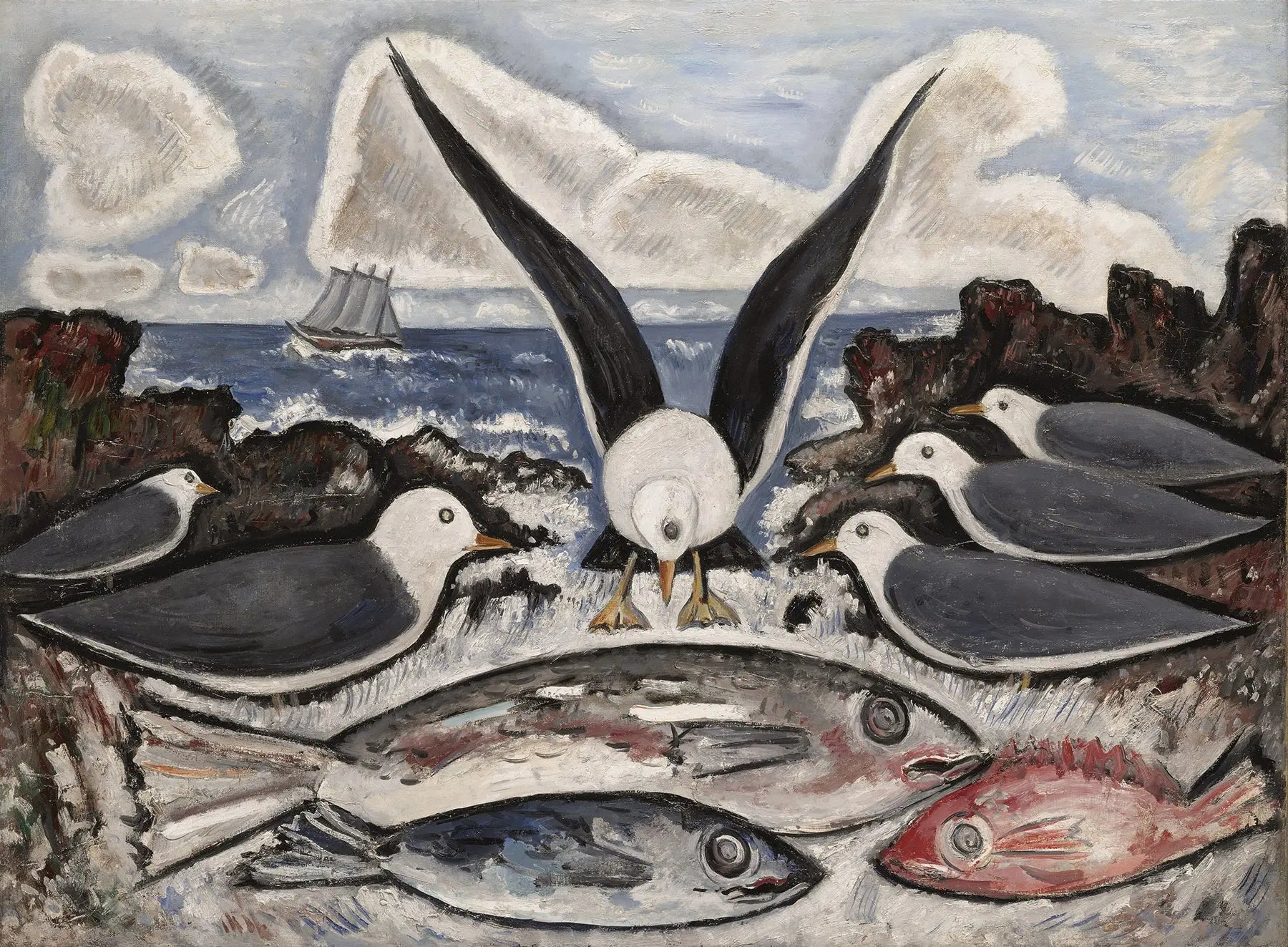 {{ product_title }} Fine Art Print | {{ product_vendor }} Jakero77 Marsden Hartley - Give Us This Day (1938) Fine Art Print Art Print  Jakero77