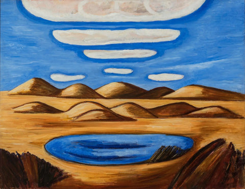{{ product_title }} Fine Art Print | {{ product_vendor }} Jakero77 Marsden Hartley - Lost Country Petrified Sand Hills (1932) Fine Art Print Art Print  Jakero77
