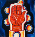 {{ product_title }} Fine Art Print | {{ product_vendor }} Jakero77 Marsden Hartley - Morgenrot (1932) Spiritual Hand Fine Art Print Art Print  Jakero77