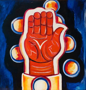 {{ product_title }} Fine Art Print | {{ product_vendor }} Jakero77 Marsden Hartley - Morgenrot (1932) Spiritual Hand Fine Art Print Art Print  Jakero77