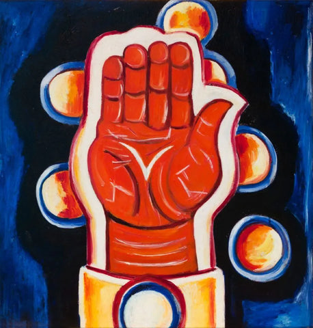 {{ product_title }} Fine Art Print | {{ product_vendor }} Jakero77 Marsden Hartley - Morgenrot (1932) Spiritual Hand Fine Art Print Art Print  Jakero77
