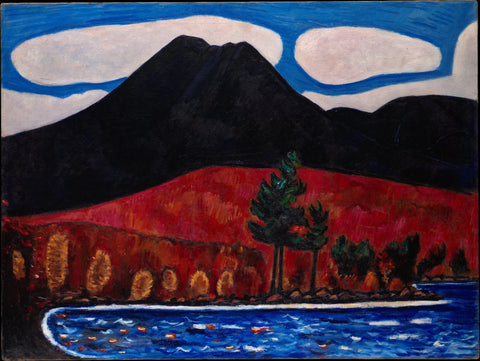 {{ product_title }} Fine Art Print | {{ product_vendor }} Jakero77 Marsden Hartley - Mount Katahdin Maine in Autumn #2 (1939) Fine Art Print Art Print  Jakero77