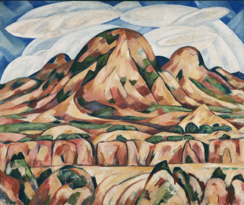 {{ product_title }} Fine Art Print | {{ product_vendor }} Jakero77 Marsden Hartley - New Mexico Landscape (1919-20) Fine Art Print Art Print  Jakero77