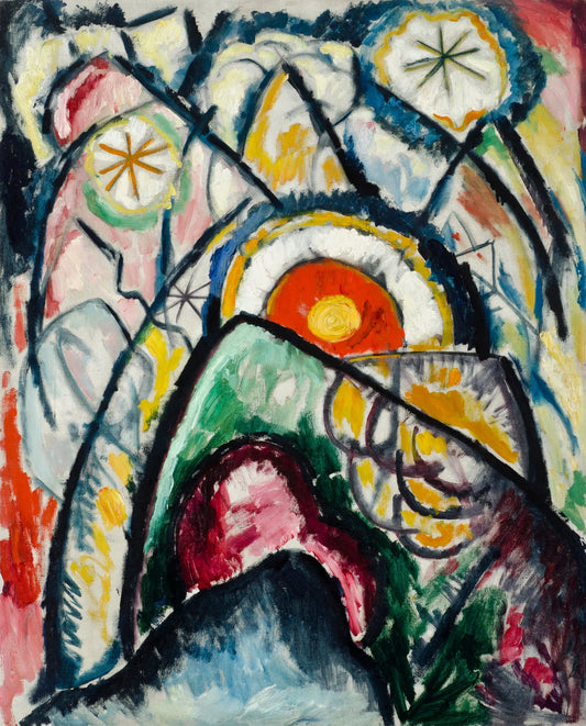 {{ product_title }} Fine Art Print | {{ product_vendor }} Jakero77 Marsden Hartley - Painting Number One (1913) Fine Art Print Art Print  Jakero77