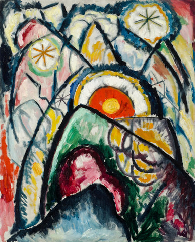 {{ product_title }} Fine Art Print | {{ product_vendor }} Jakero77 Marsden Hartley - Painting Number One (1913) Fine Art Print Art Print  Jakero77