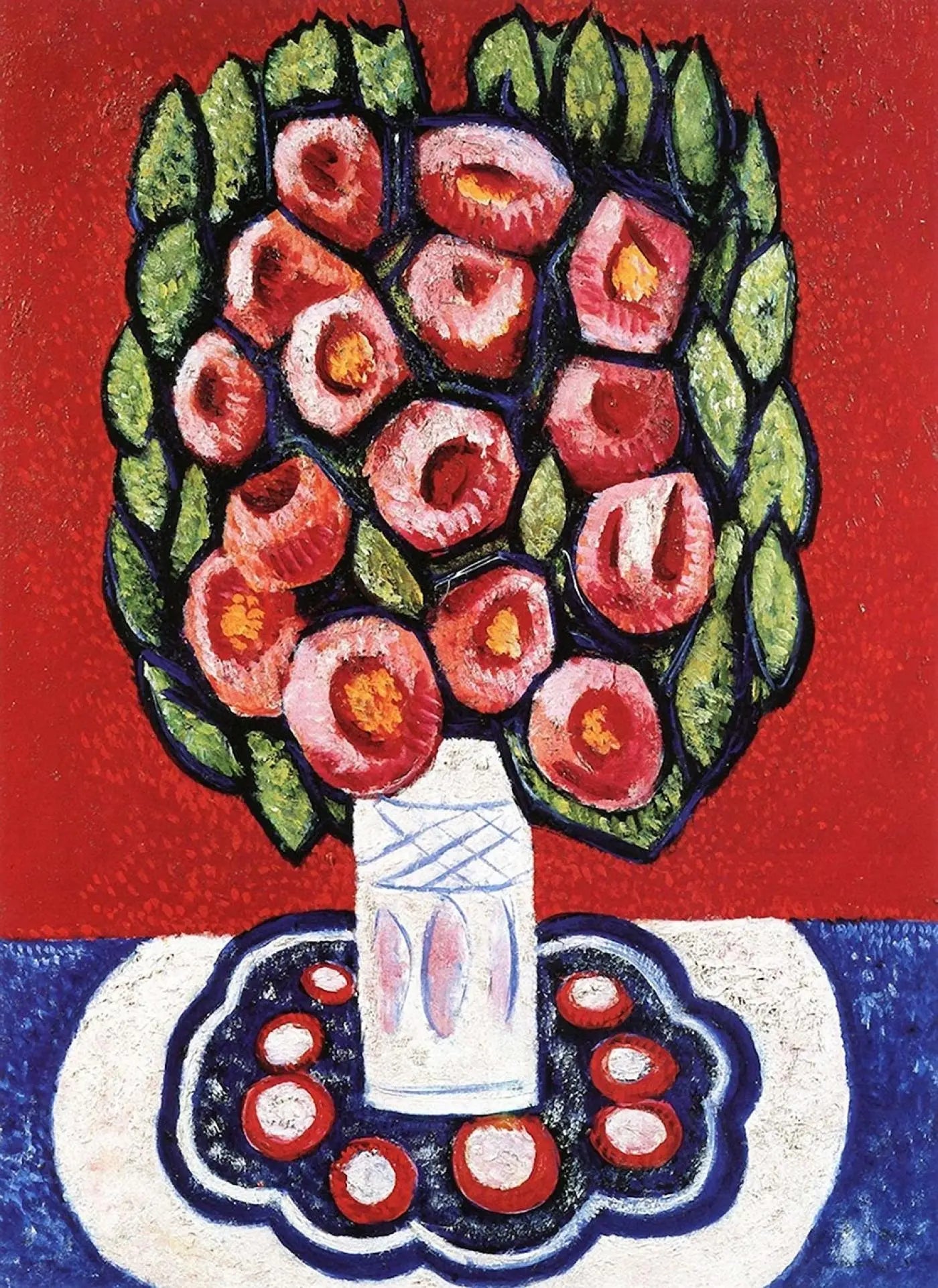 {{ product_title }} Fine Art Print | {{ product_vendor }} Jakero77 Marsden Hartley - Roses From Hispania Flowers (1936-37) Fine Art Print Art Print  Jakero77