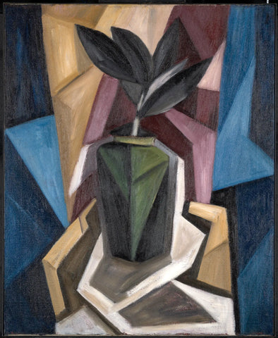 {{ product_title }} Fine Art Print | {{ product_vendor }} Jakero77 Marsden Hartley - Rubber Plant (1920) Cubist Cubism Fine Art Print Art Print  Jakero77