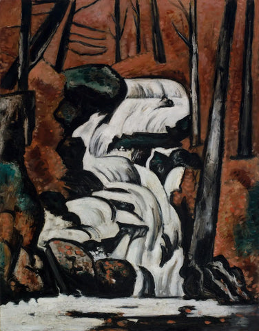 {{ product_title }} Fine Art Print | {{ product_vendor }} Jakero77 Marsden Hartley - Smelt Brook Falls (1937) Fine Art Print Art Print  Jakero77
