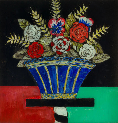 {{ product_title }} Fine Art Print | {{ product_vendor }} Jakero77 Marsden Hartley - Still Life Flower Bouquet (1917) Fine Art Print Art Print  Jakero77