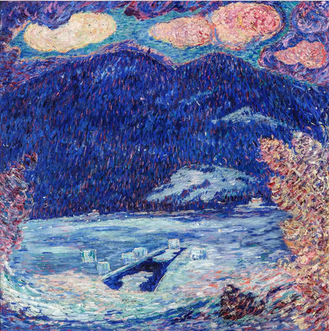 {{ product_title }} Fine Art Print | {{ product_vendor }} Jakero77 Marsden Hartley - The Ice Hole Maine (1908-09) Fine Art Print Art Print  Jakero77