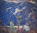 {{ product_title }} Fine Art Print | {{ product_vendor }} Jakero77 Marsden Hartley - The Summer Camp Blue Mountain (1909) Fine Art Print Art Print  Jakero77