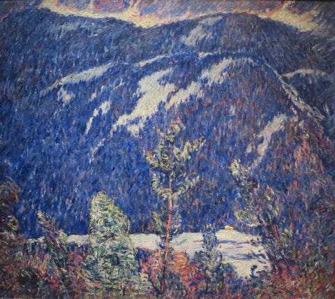 {{ product_title }} Fine Art Print | {{ product_vendor }} Jakero77 Marsden Hartley - The Summer Camp Blue Mountain (1909) Fine Art Print Art Print  Jakero77