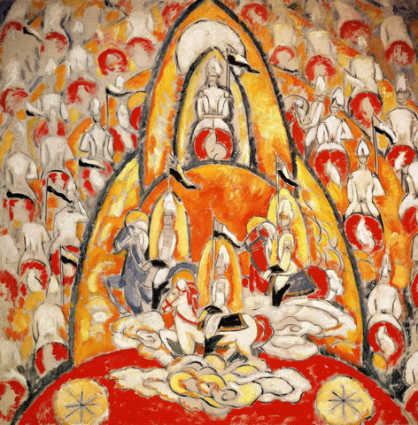 {{ product_title }} Fine Art Print | {{ product_vendor }} Jakero77 Marsden Hartley - The Warriors (1913) Fine Art Print Art Print  Jakero77