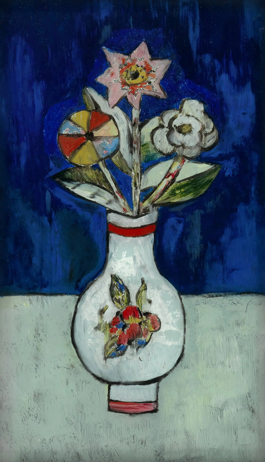 {{ product_title }} Fine Art Print | {{ product_vendor }} Jakero77 Marsden Hartley - Three Flowers in a Vase (1917) Fine Art Print Art Print  Jakero77