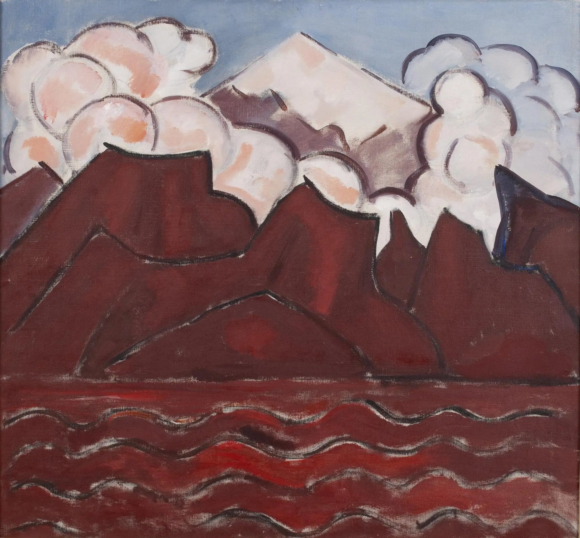 {{ product_title }} Fine Art Print | {{ product_vendor }} Jakero77 Marsden Hartley - Untitled Popocatepetl Mexico (circa 1932-33) Fine Art Print Art Print  Jakero77