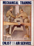 Learn Mechanical Training Enlist in the Air Service 1919 Fine Art Print