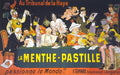 Menthe Pastille Vintage Liquor Advertising Poster Print 1900 Fine Art Print