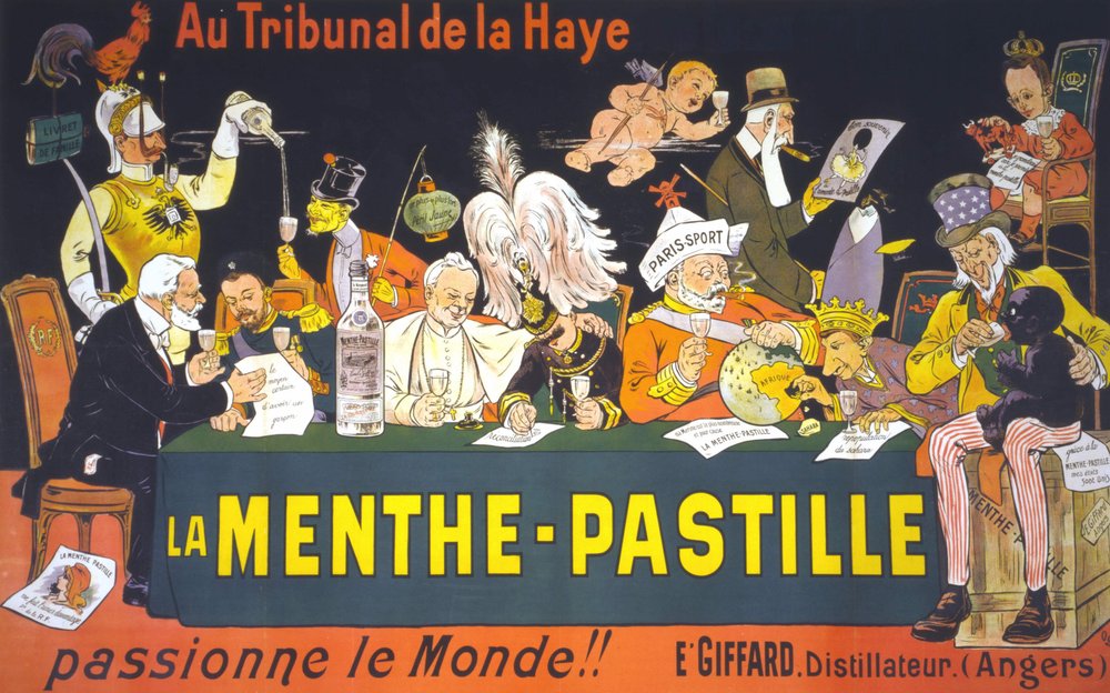 Menthe Pastille Vintage Liquor Advertising Poster Print 1900 Fine Art Print