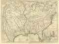 Mississippi River & Louisiana Territory Historic Vintage 1730 Fine Art Print