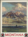 Visit Montana Northern Pacific Railroad Vintage 1920 Fine Art Print
