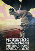 Mostra del Ciclo Milano Italy Vintage Automobile 1907 Fine Art Print