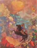 Odilon Redon Muse on Pegasus 1907-1910 Fine Art Print