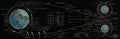 NASA Apollo Manned Lunar Landing Mission Profile Map c. 1969 Fine Art Print
