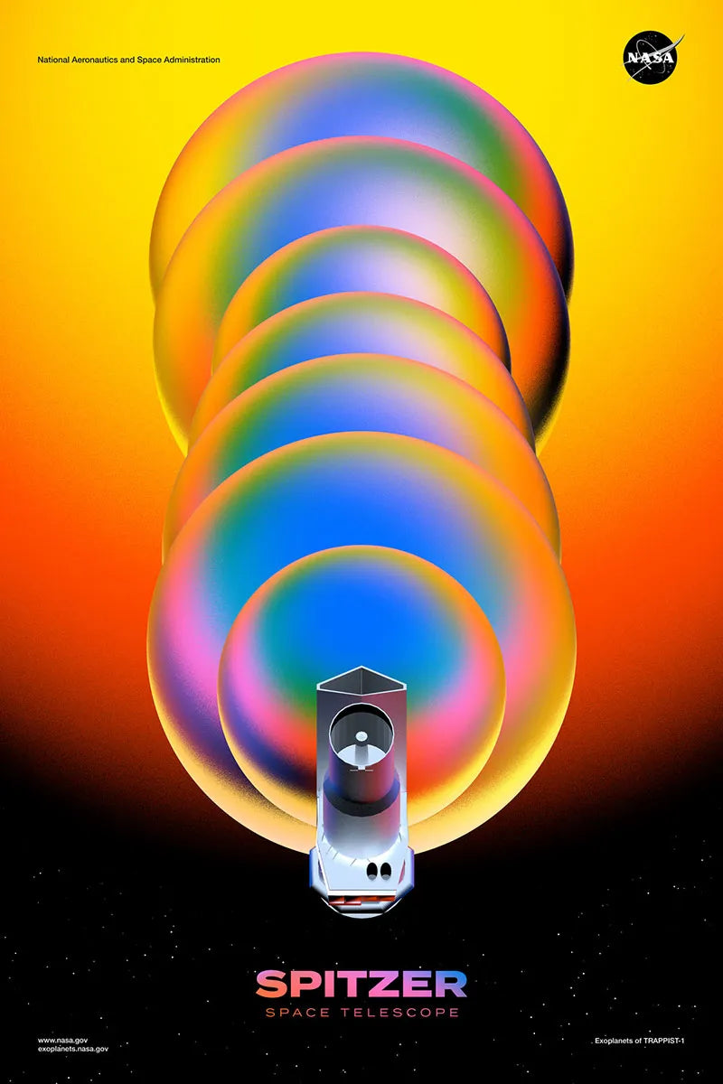 NASA Spitzer Space Telescope Space Exploration Poster Print Fine Art Print