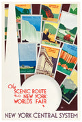 New York World's Fair Scenic Route Vintage 1939 Fine Art Print