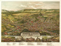 Bird's Eye View of North Adams Massachusetts 1881 Fine Art Print
