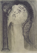 Odilon Redon Woman and Serpent 1890 Fine Art Print