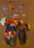 Odilon Redon Three Vases of Flowers 1909 Fine Art Print