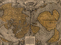 Nova et Integra Universi Orbis Old World Polar Map Poster 1531 Fine Art Print