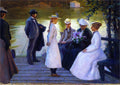 Georg Pauli On the Pier 1885 Fine Art Print