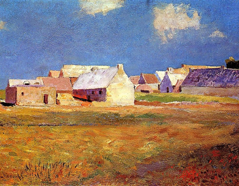 Odilon Redon Breton Village 1890 Fine Art Print