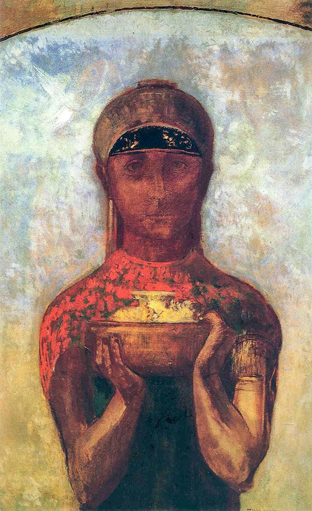 Odilon Redon The Cup of Mystery 1890 Fine Art Print