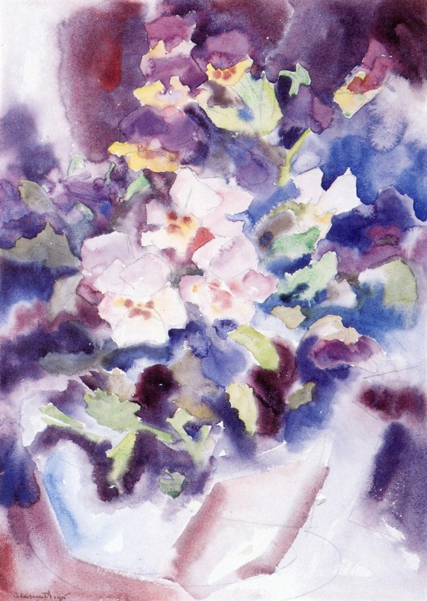 Charles Demuth Pansies 1915 Fine Art Print