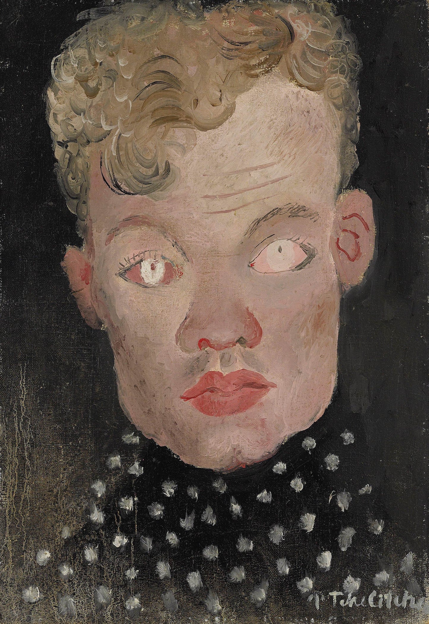 {{ product_title }} Fine Art Print | {{ product_vendor }} Jakero77 Pavel Tchelitchew - Portrait of René Crevel (1930s) Fine Art Print Art Print  Jakero77