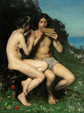 Peder Severin Kroyer Daphnis and Cloe 1879 Fine Art Print