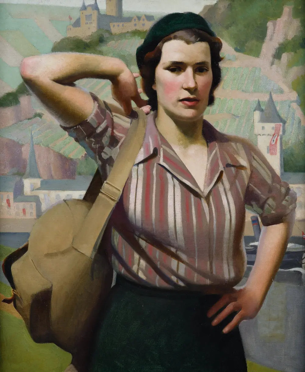 {{ product_title }} Fine Art Print | {{ product_vendor }} Jakero77 Percy Shakespeare - On the Rhine (circa 1935) - 17" x 22" Fine Art Print Art Print  Jakero77