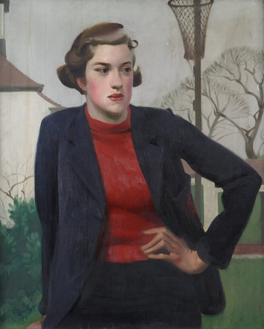 {{ product_title }} Fine Art Print | {{ product_vendor }} Jakero77 Percy Shakespeare - Schoolgirl (circa 1938) - 17" x 22" Fine Art Print Art Print  Jakero77