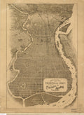 Bird's Eye View of Philadelphia Pennsylvania Vintage 1870 Fine Art Print