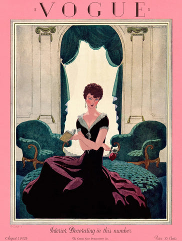 {{ product_title }} Fine Art Print | {{ product_vendor }} Jakero77 Pierre Brissaud - Vintage Vogue Interior Design (1925) - 17"x22" Fine Art Print Art Print  Jakero77