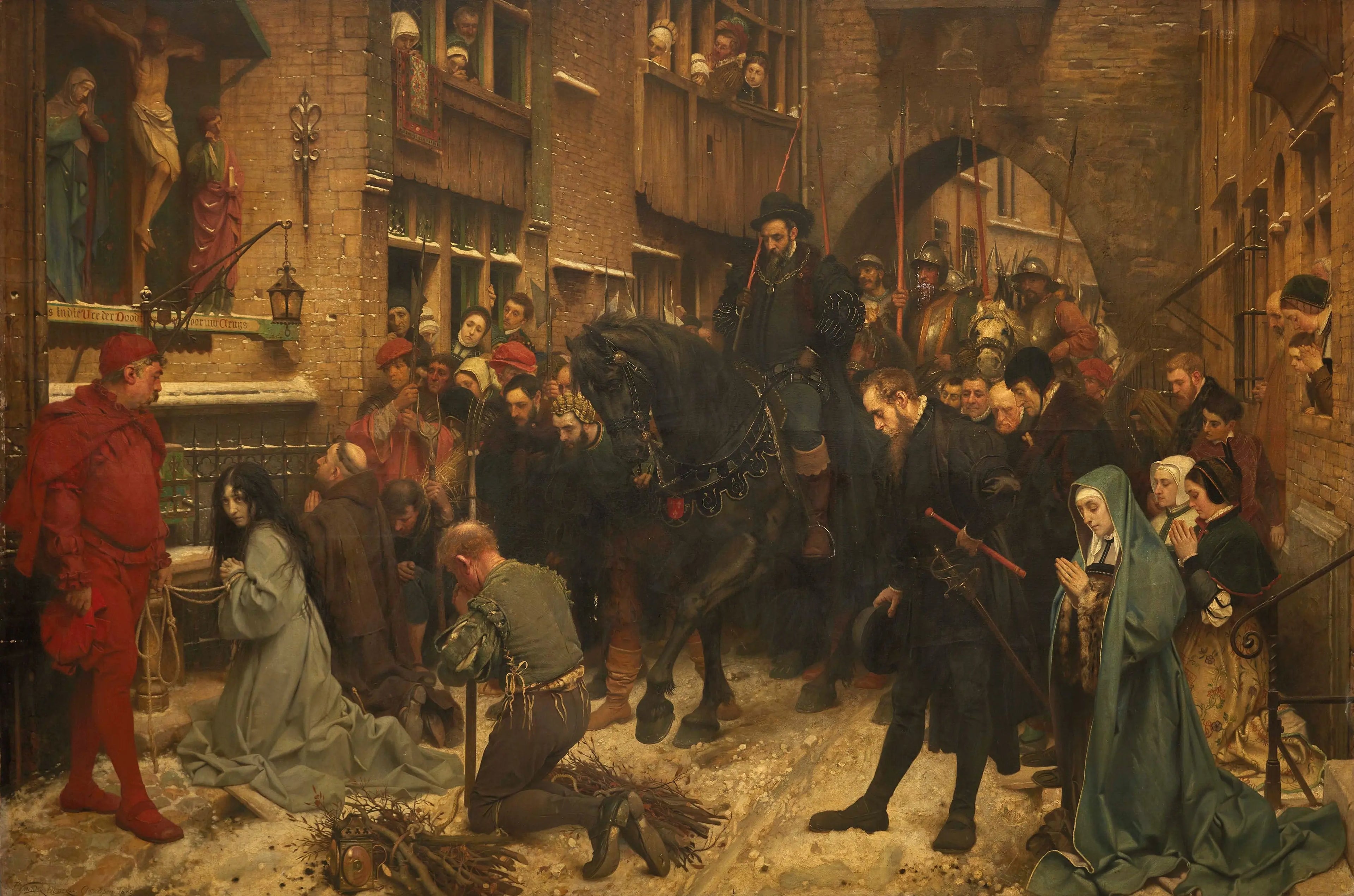 {{ product_title }} Fine Art Print | {{ product_vendor }} Jakero77 Pierre Jean Van der Ouderaa - On the way to the Ordeal (1880) Fine Art Print Art Print  Jakero77