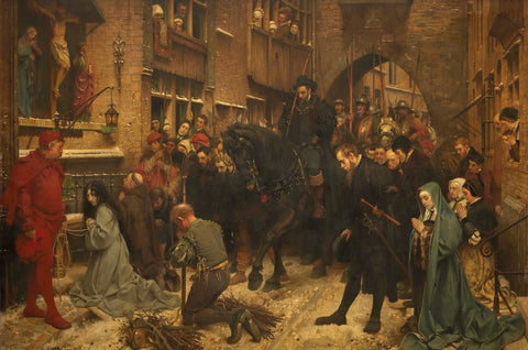 {{ product_title }} Fine Art Print | {{ product_vendor }} Jakero77 Pierre Jean Van der Ouderaa - On the way to the Ordeal (1880) Fine Art Print Art Print  Jakero77