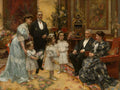 {{ product_title }} Fine Art Print | {{ product_vendor }} Jakero77 Pierre Van der Ouderaa - The Sjongers Family on the Porch (1907) Fine Art Print Art Print  Jakero77
